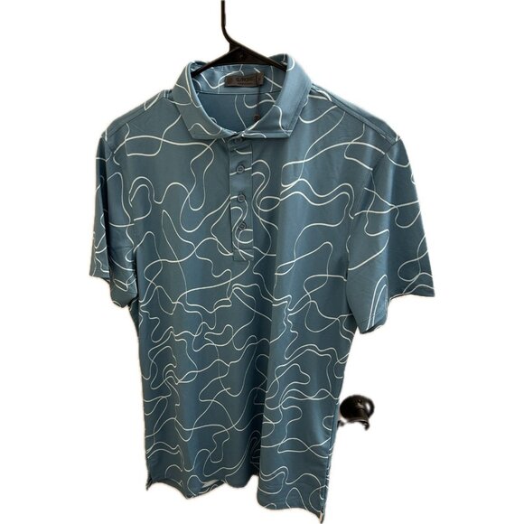 G/FORE Men's Pencil Tech Fit Golf Polo Shirt (Green) - Medium - Picture 2 of 9